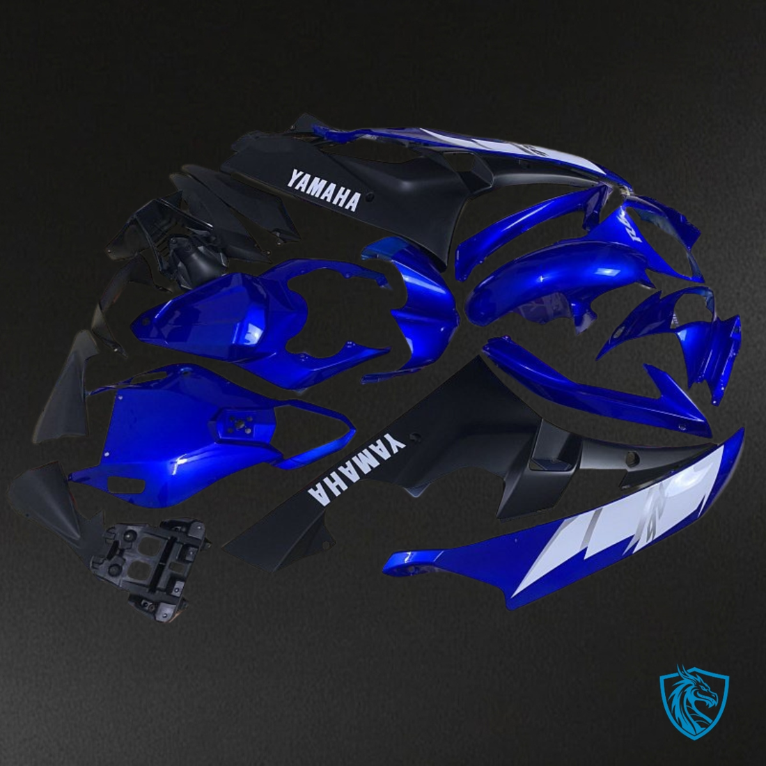 Yamaha YZF R6 (2006-2007) Blue, Black & White - Custom ABS Fairing Kit