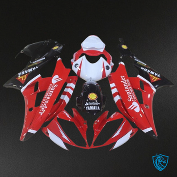 Yamaha YZF R6 (2006-2007) Red, White & Black - MERGEment Motorcycle Fairings Kit