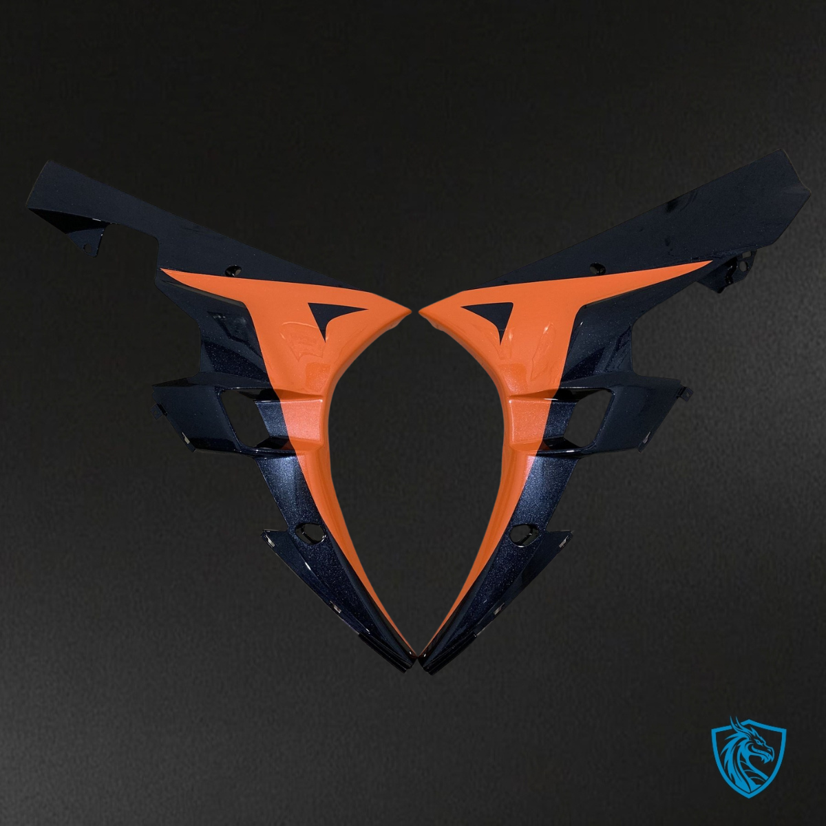 Yamaha YZF R6 (2006-2007) Black & Orange Fairings Kit | ABS Bodywork