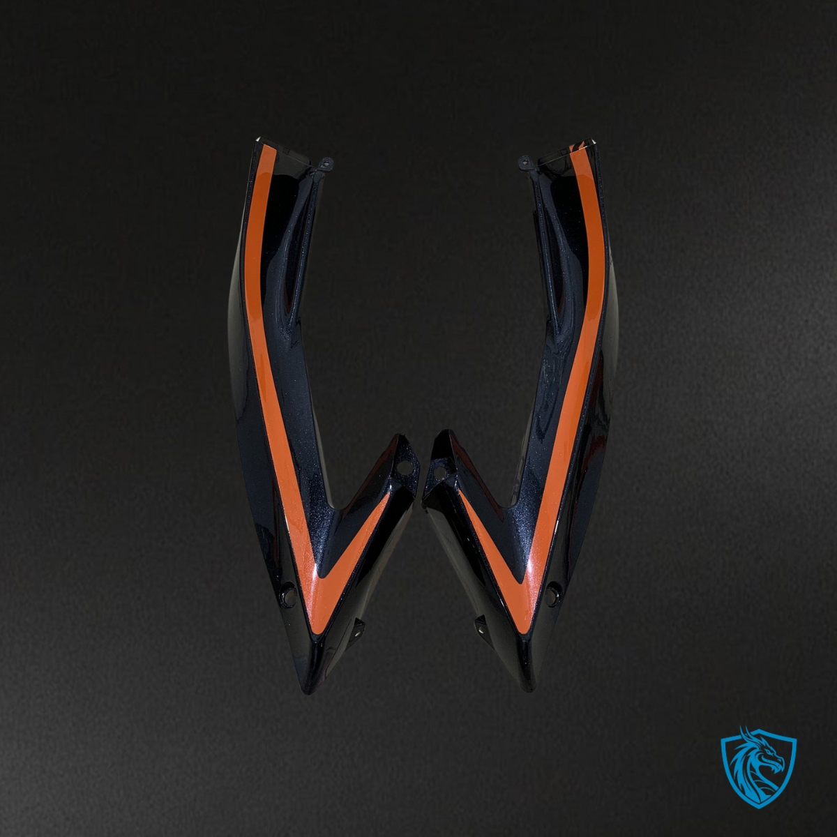 Yamaha YZF R6 (2006-2007) Black & Orange Fairings Kit | ABS Bodywork