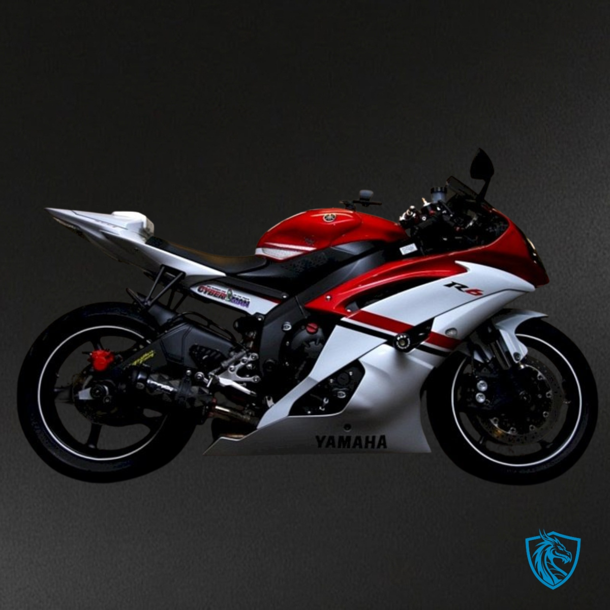 Yamaha YZF R6 (2006-2007) White & Red Stripe - MERGEment Motorcycle Fairings Kit