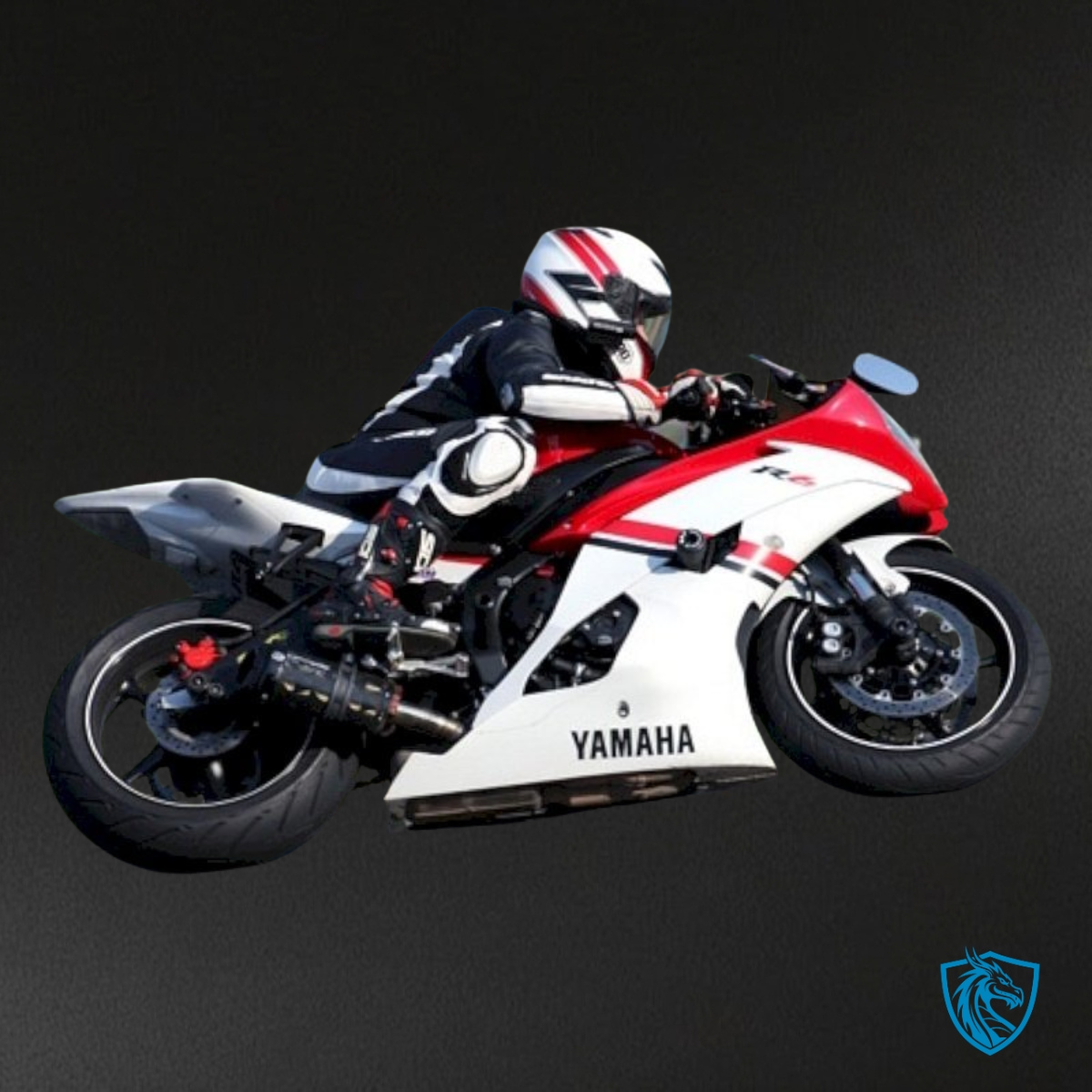 Yamaha YZF R6 (2006-2007) White & Red Stripe - MERGEment Motorcycle Fairings Kit
