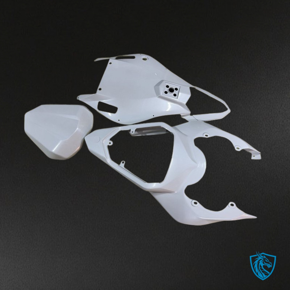 Yamaha YZF R6 (2006-2007) White & Red Stripe - MERGEment Motorcycle Fairings Kit