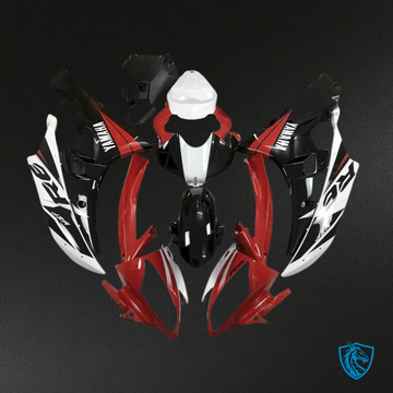 Yamaha YZF R6 (2006-2007) Red, Black & White Fairing Kit - Aftermarket ABS Bodywork