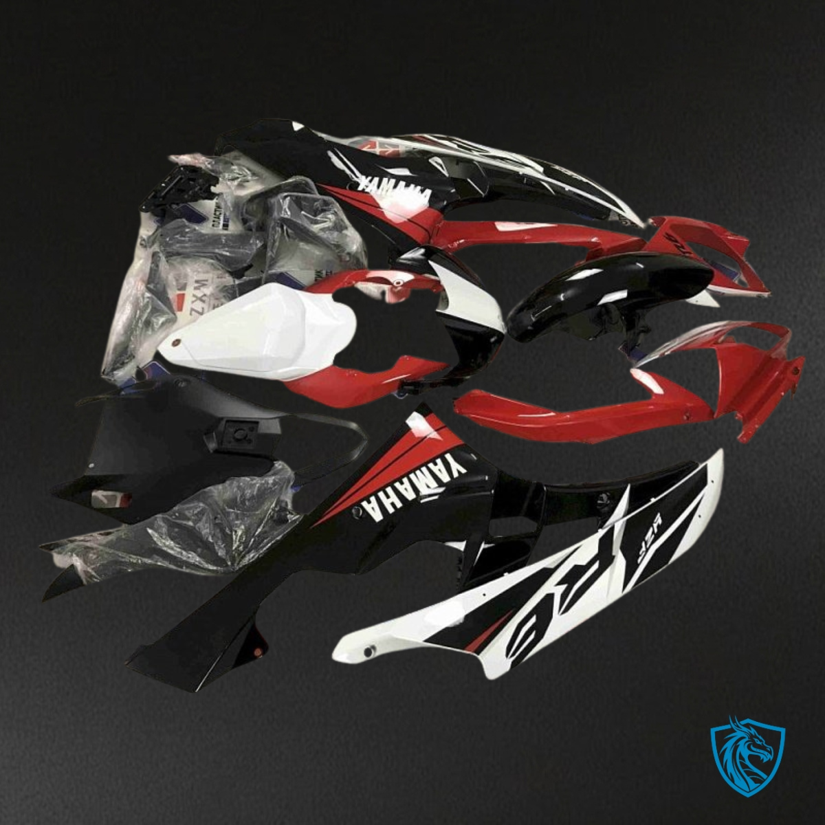Yamaha YZF R6 (2006-2007) Red, Black & White Fairing Kit - Aftermarket ABS Bodywork