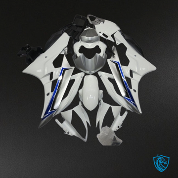 Yamaha YZF R6 (2006-2007) White & Blue with Stripe Fairing Kit | ABS Bodywork