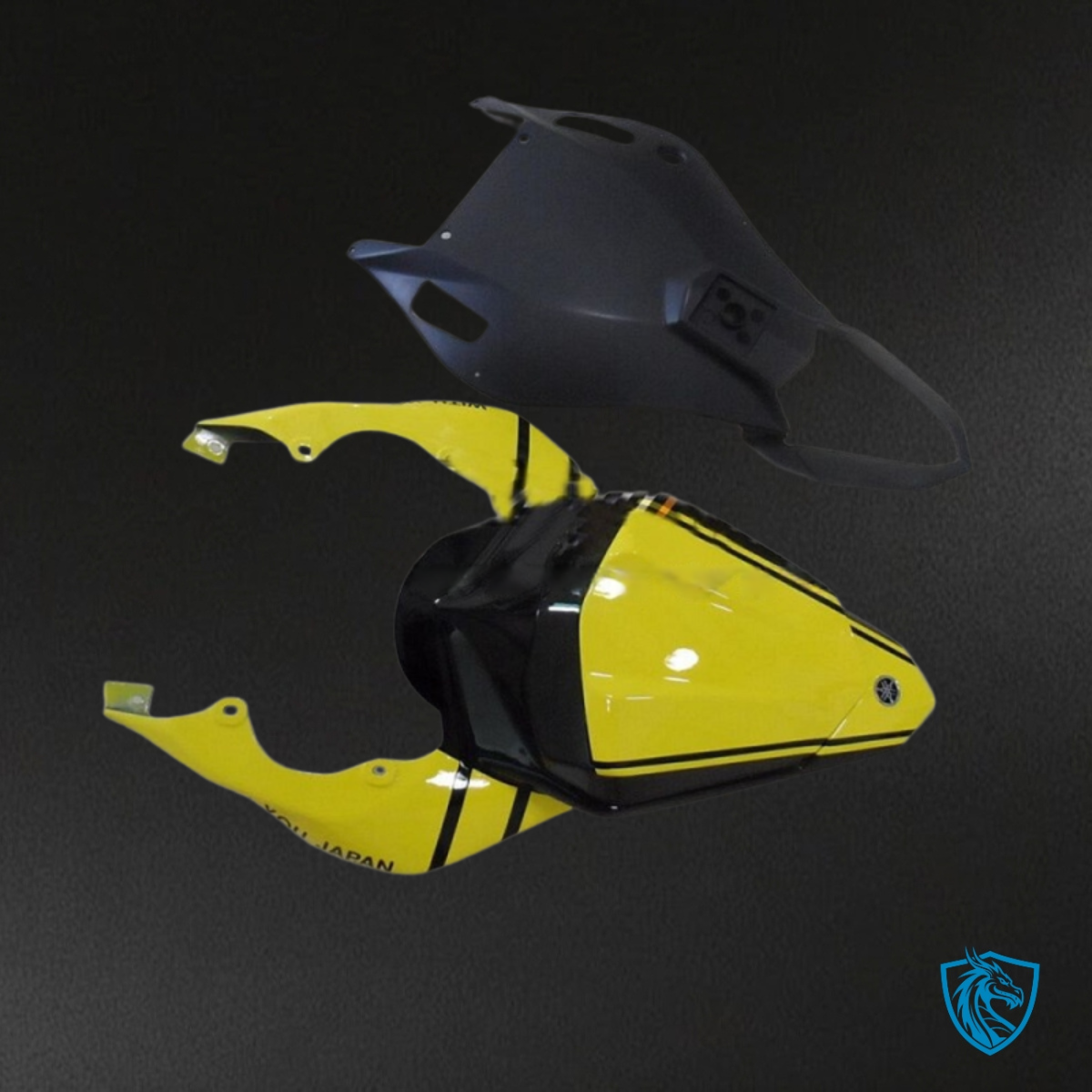 Yamaha YZF R6 (2006-2007) Yellow & Black with White Logo - MERGEment Motorcycle Fairings Kit