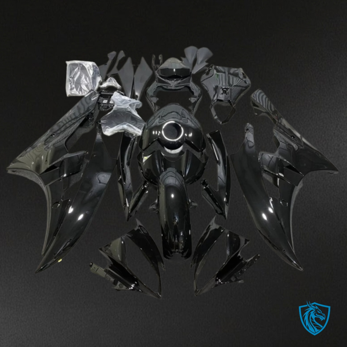 Yamaha YZF R6 (2006-2007) Black Glossy Fairing Kit | ABS Bodywork