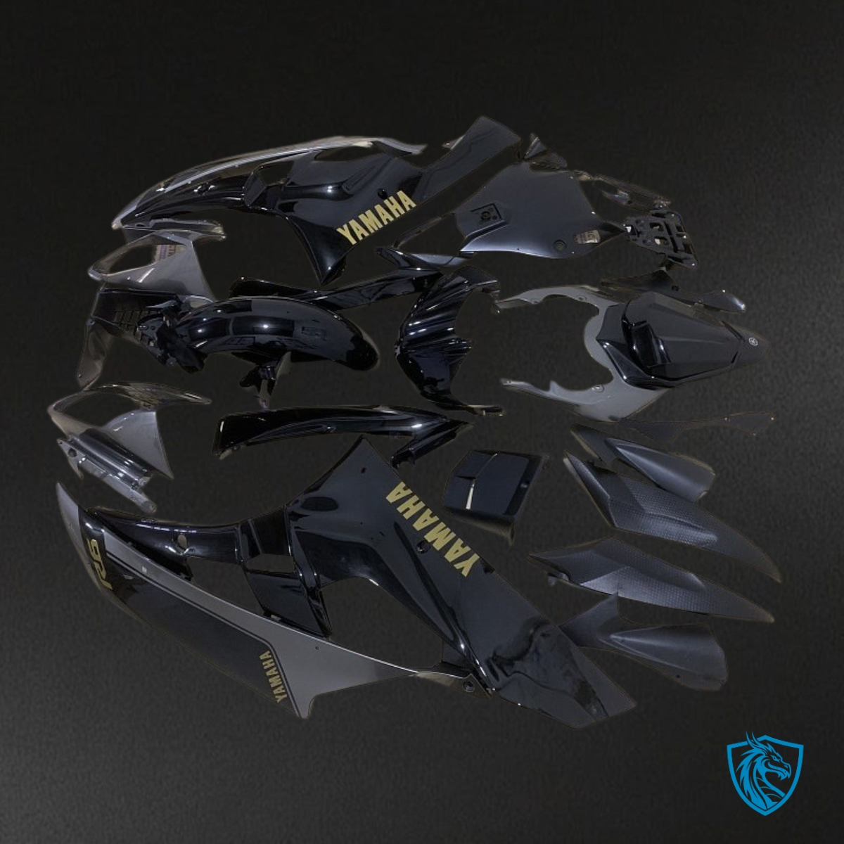 Yamaha YZF R6 (2006-2007) Gloss Black - Custom ABS Fairing Kit