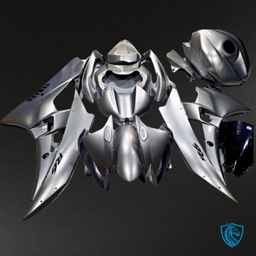 Yamaha YZF R6 (2006-2007) Gloss Silver - MERGEment Motorcycle Fairings Kit