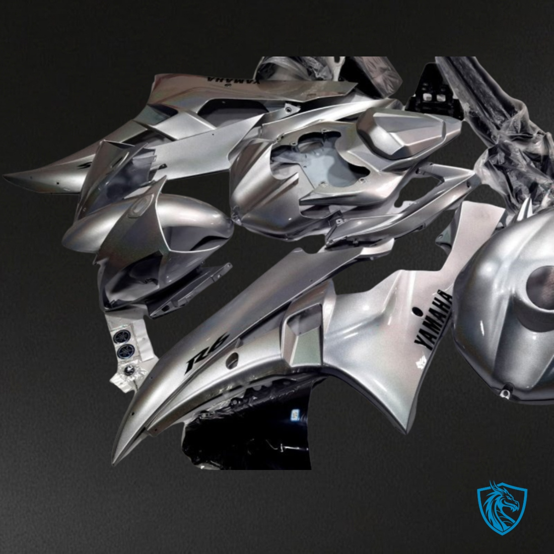 Yamaha YZF R6 (2006-2007) Gloss Silver - MERGEment Motorcycle Fairings Kit