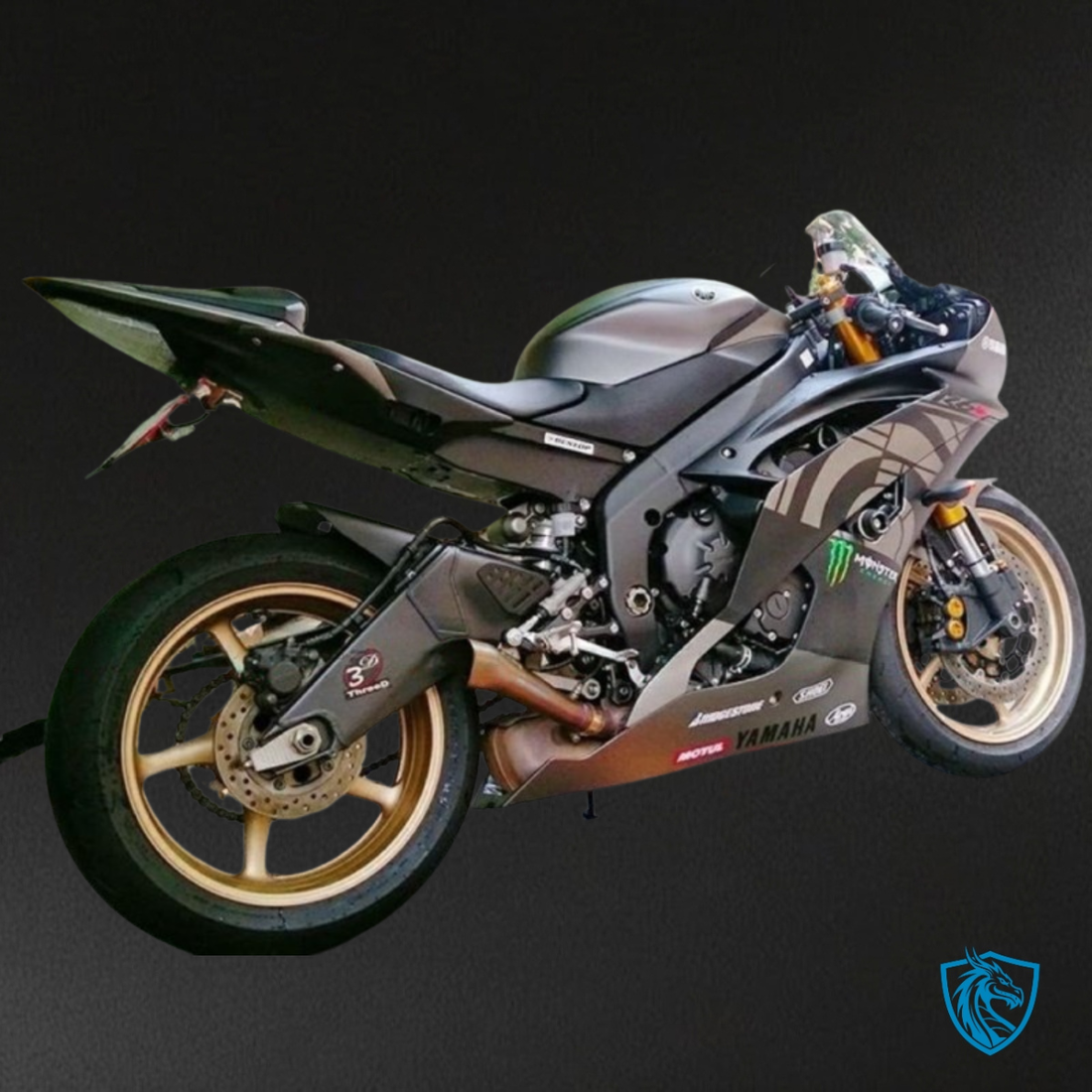 Yamaha YZF R6 (2008-2016) Black & Gray Fairings Kit | ABS Bodywork
