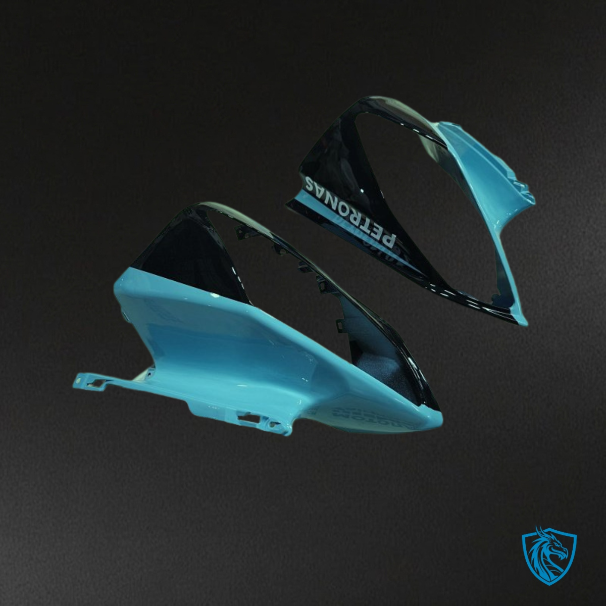 Yamaha YZF R6 (2008-2016) Black & Light Blue Petronas Fairing Kit - Aftermarket ABS Bodywork