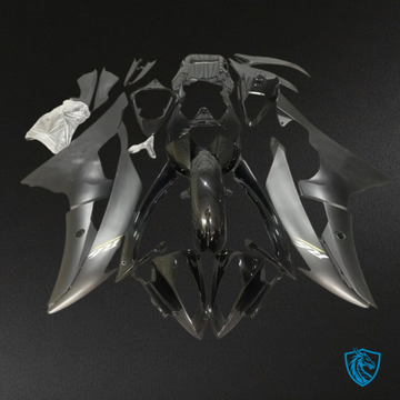 Yamaha YZF R6 (2008-2016) Black & Silver Plastic Kit Fairing Kit | ABS Bodywork