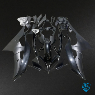 Yamaha YZF R6 (2008-2016) Silver & Black Plastic Kit - Custom ABS Fairing Kit