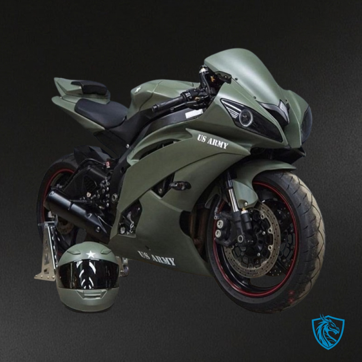 Yamaha YZF R6 (2008-2016) Army Green - Custom ABS Fairing Kit