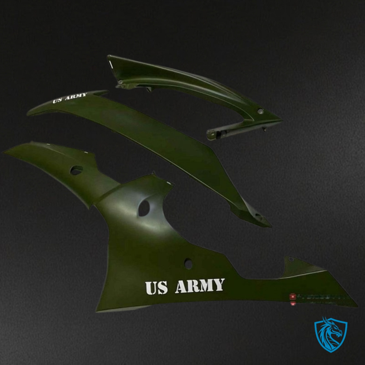 Yamaha YZF R6 (2008-2016) Army Green - Custom ABS Fairing Kit
