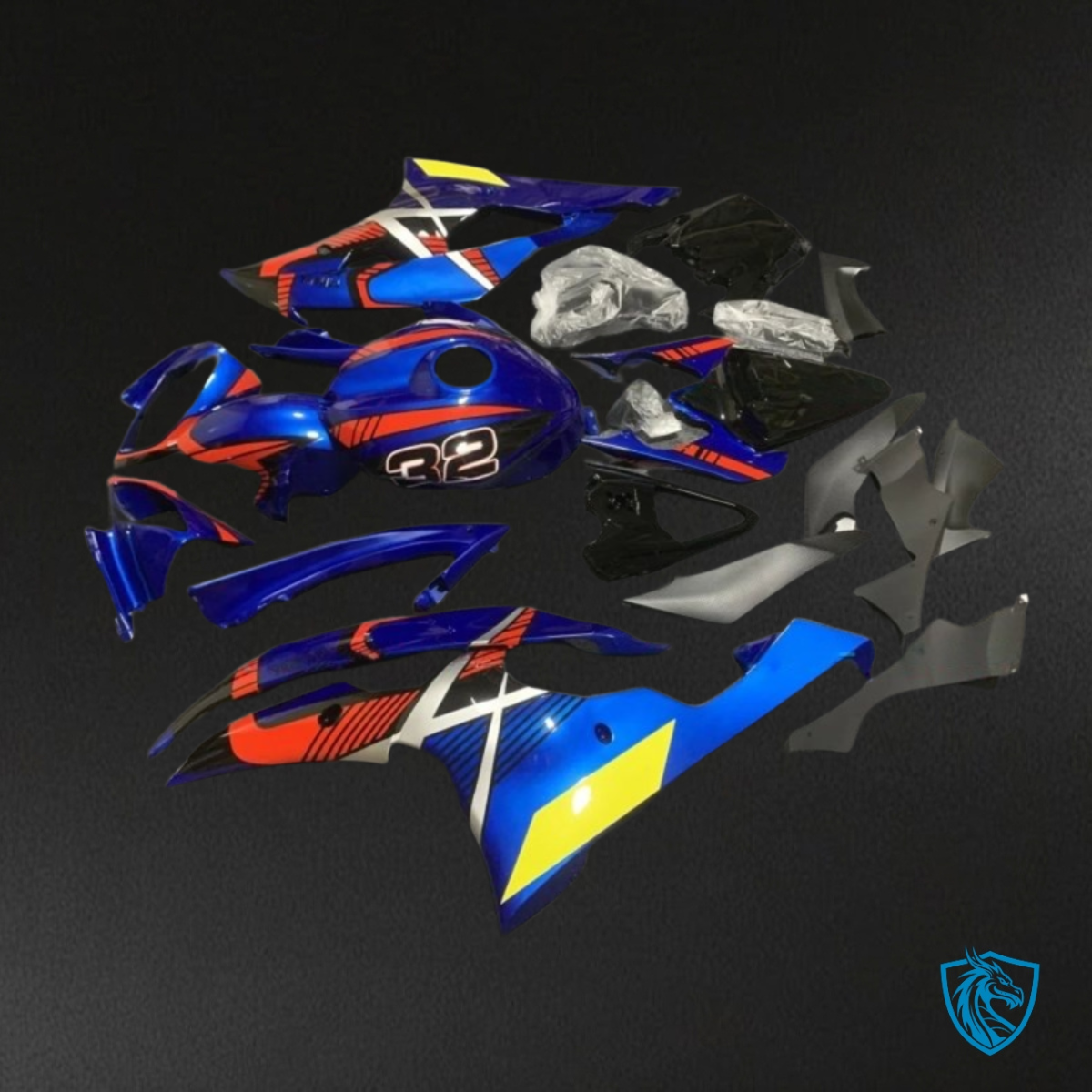 Yamaha YZF R6 (2008-2016) Blue, Black & Red Fairings Kit | ABS Bodywork