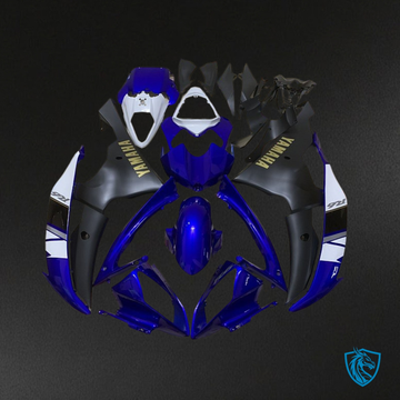 Yamaha YZF R6 (2008-2016) Black & Blue Fairing Kit - Aftermarket ABS Bodywork