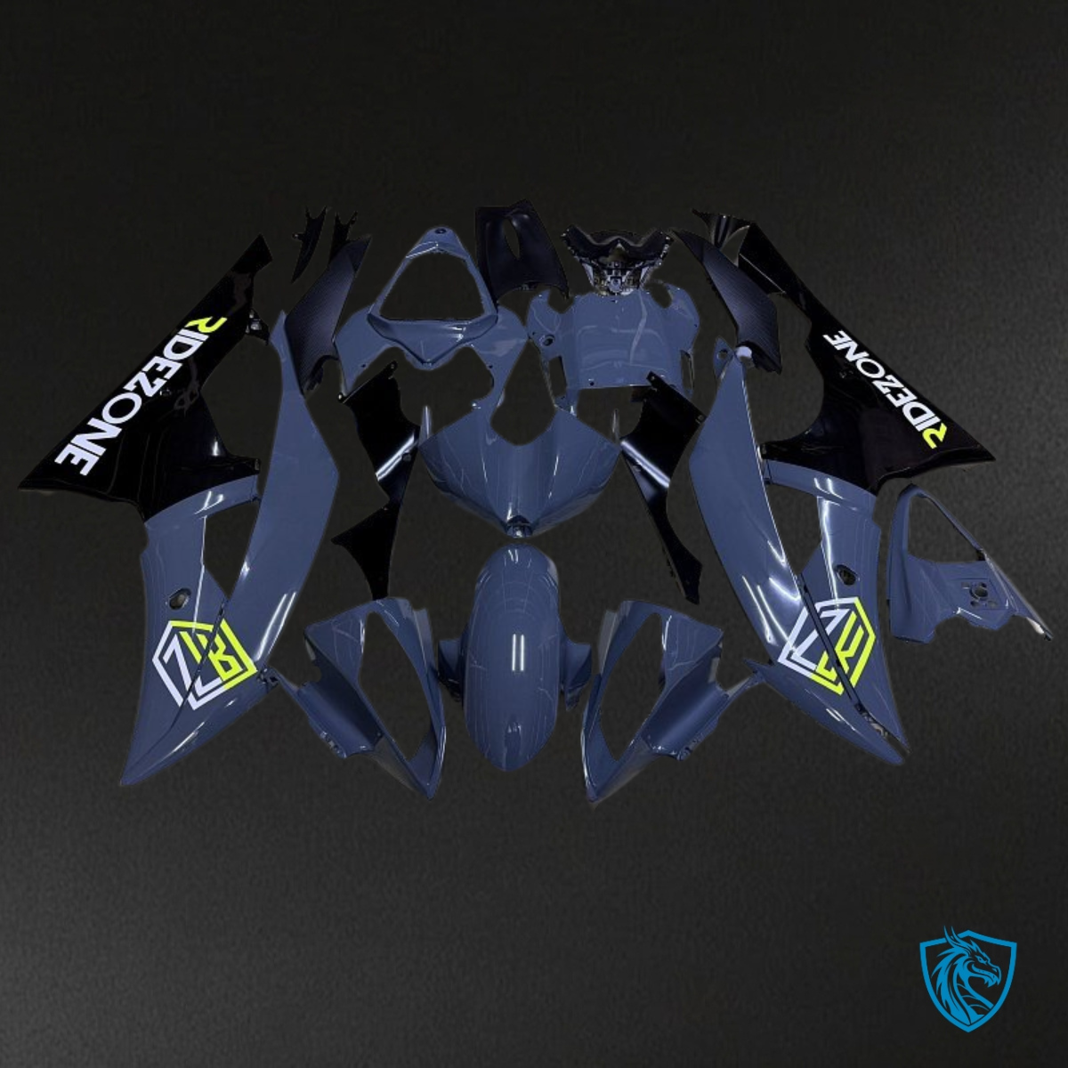 Yamaha YZF R6 (2008-2016) Dark Blue & Black - MERGEment Motorcycle Fairings Kit