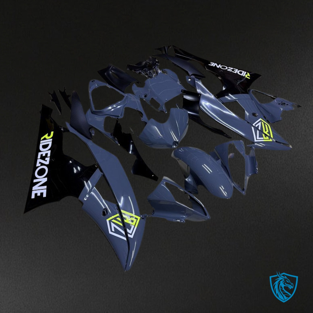 Yamaha YZF R6 (2008-2016) Dark Blue & Black - MERGEment Motorcycle Fairings Kit