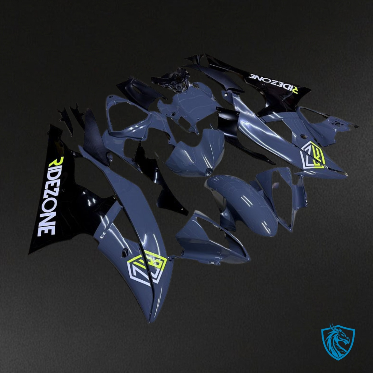 Yamaha YZF R6 (2008-2016) Dark Blue & Black - MERGEment Motorcycle Fairings Kit