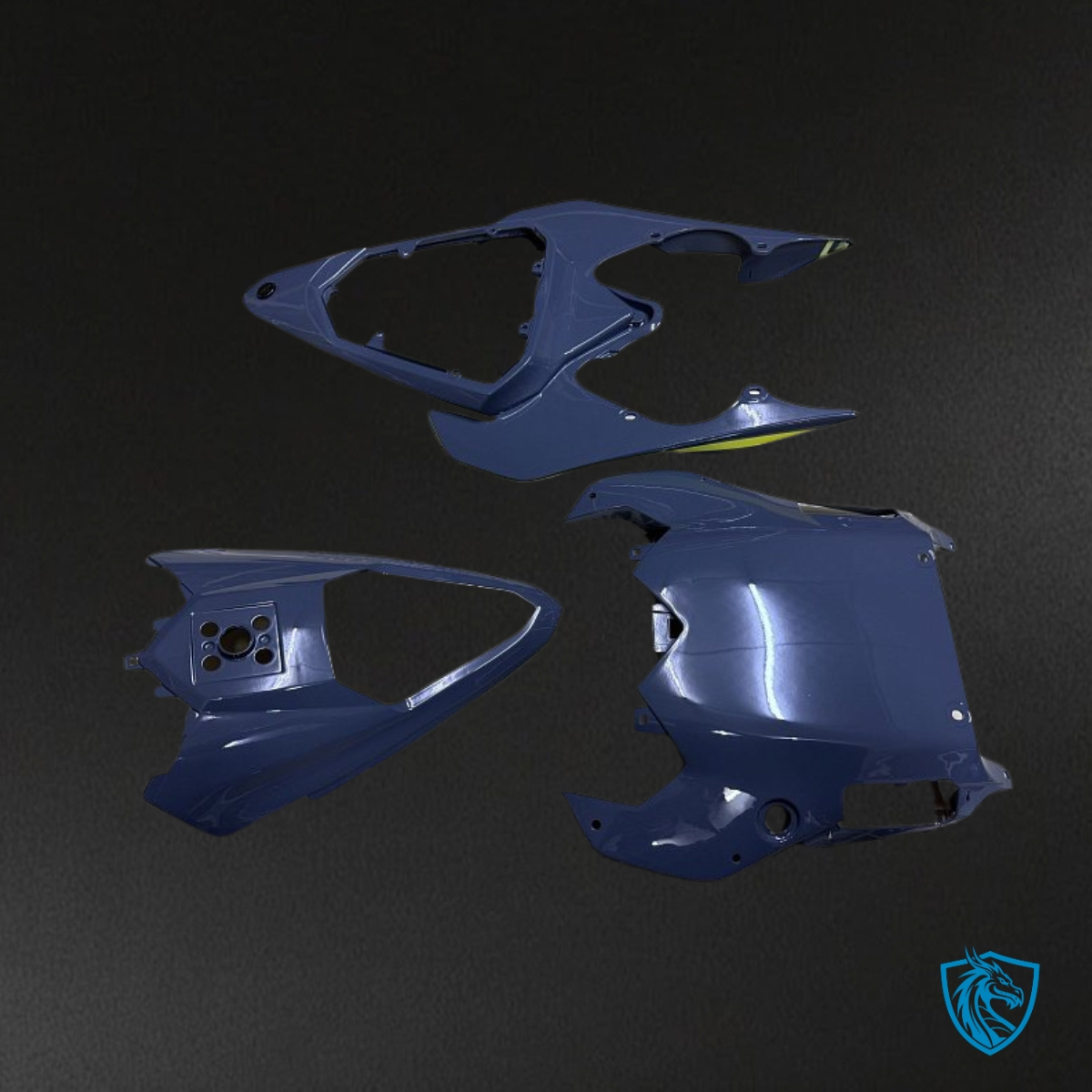 Yamaha YZF R6 (2008-2016) Dark Blue & Black - MERGEment Motorcycle Fairings Kit