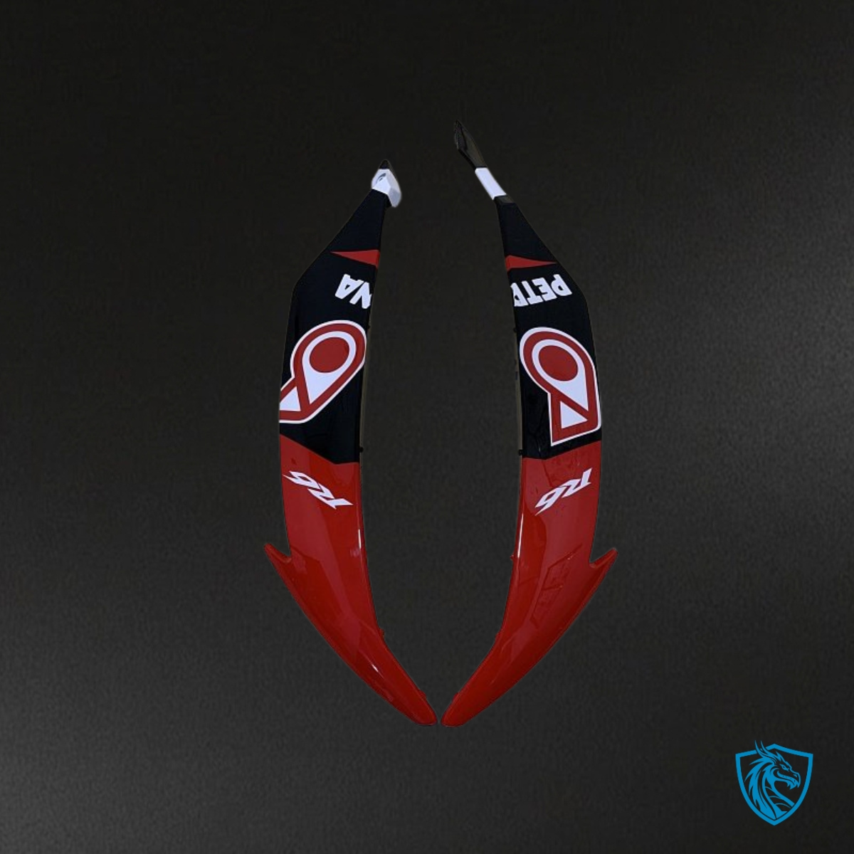 Yamaha YZF R6 (2008-2016) Black, Gloss Red & White Fairing Kit - Aftermarket ABS Bodywork