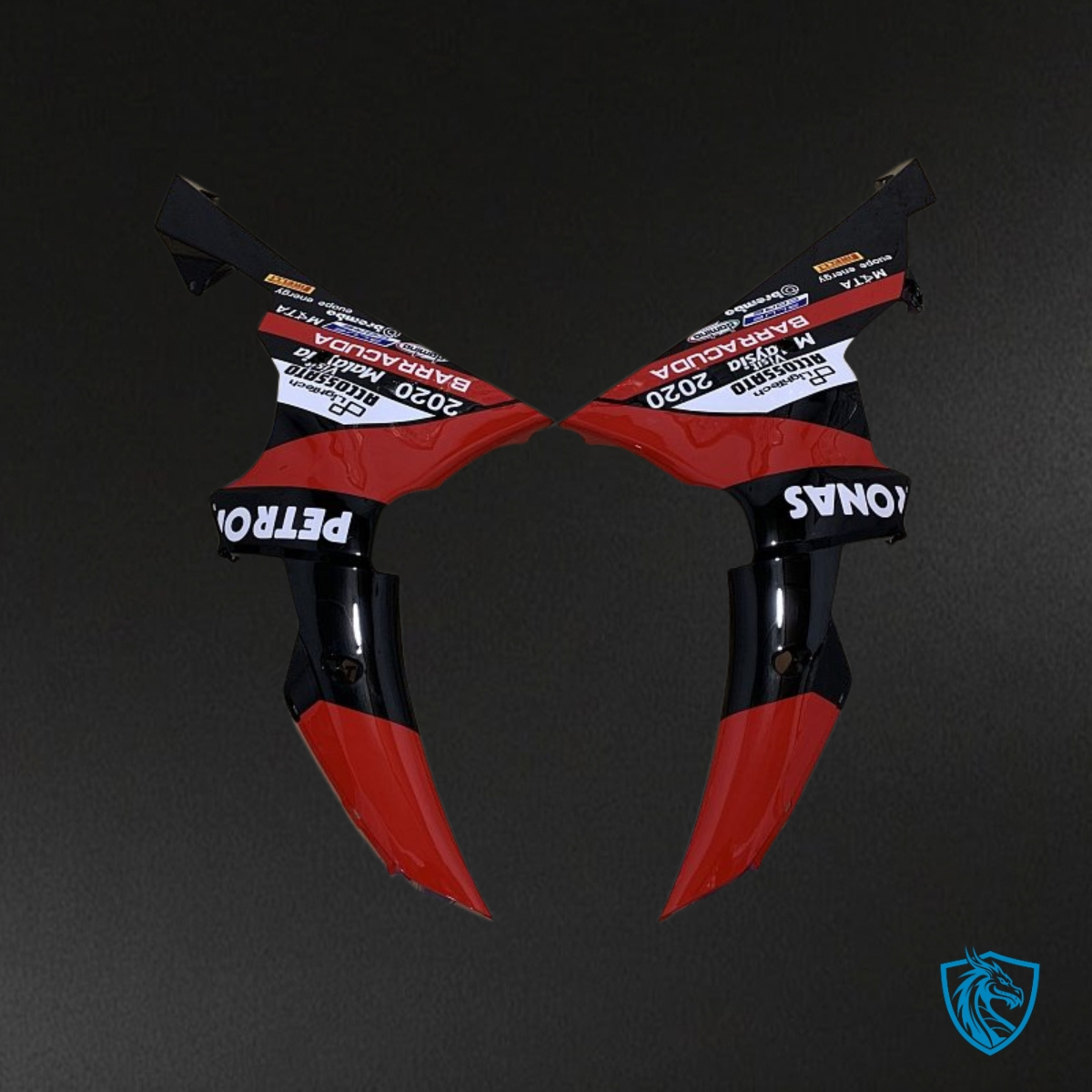Yamaha YZF R6 (2008-2016) Black, Gloss Red & White Fairing Kit - Aftermarket ABS Bodywork