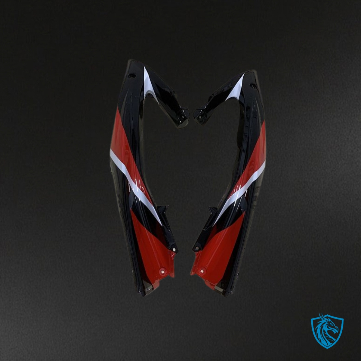 Yamaha YZF R6 (2008-2016) White, Red & Black - Custom ABS Fairing Kit