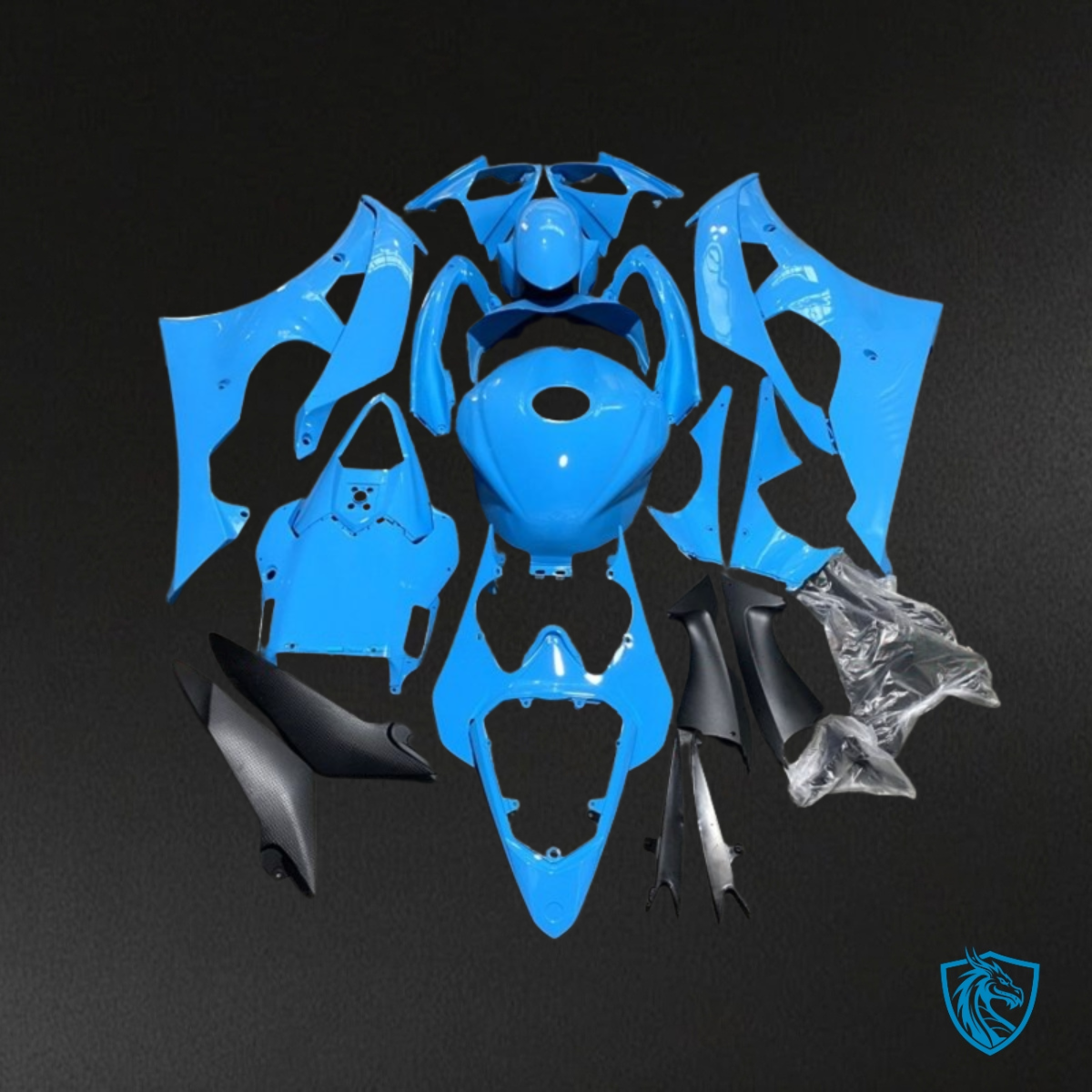 Yamaha YZF R6 (2008-2016) Gloss Light Blue Fairings Kit | ABS Bodywork