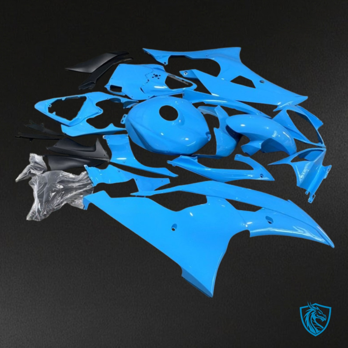 Yamaha YZF R6 (2008-2016) Gloss Light Blue Fairings Kit | ABS Bodywork