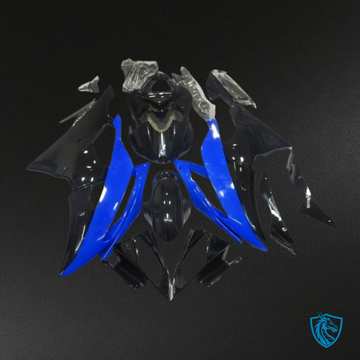 Yamaha YZF R6 (2008-2016) Gloss Blue & Black No Logo - MERGEment Motorcycle Fairings Kit