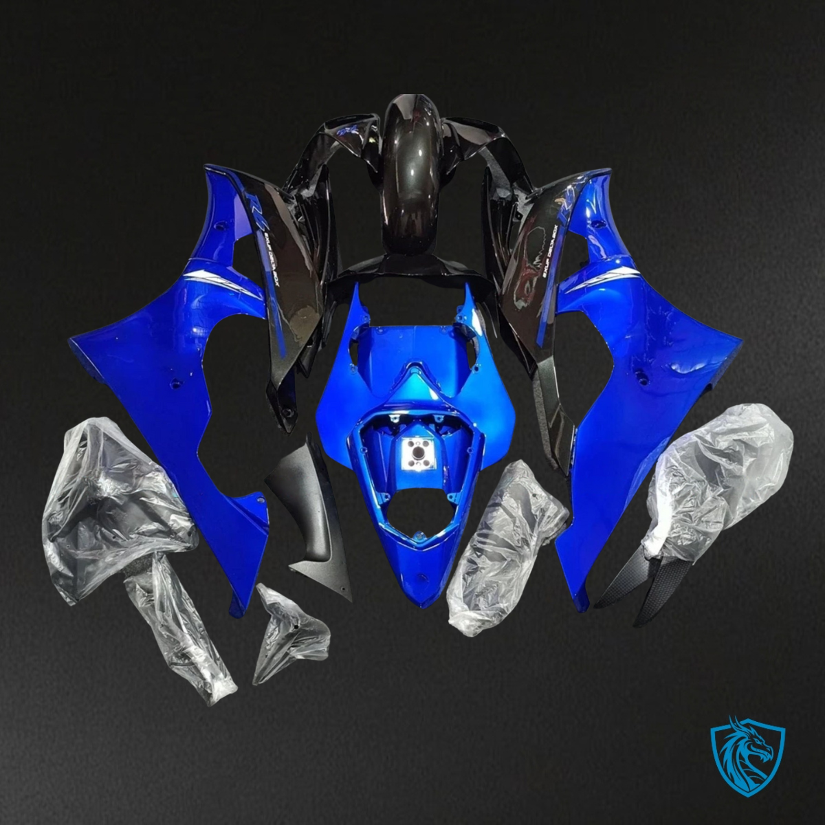 Yamaha YZF R6 (2008-2016) Blue & Black Fairing Kit - Aftermarket ABS Bodywork
