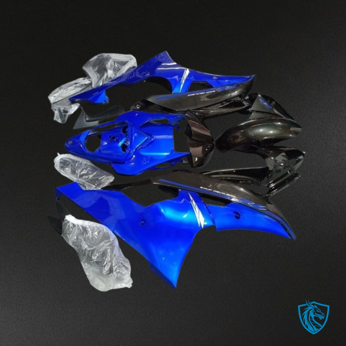 Yamaha YZF R6 (2008-2016) Blue & Black Fairing Kit - Aftermarket ABS Bodywork