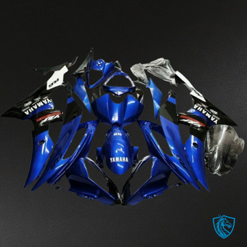 Yamaha YZF R6 (2008-2016) Gloss Blue & Black - Custom ABS Fairing Kit