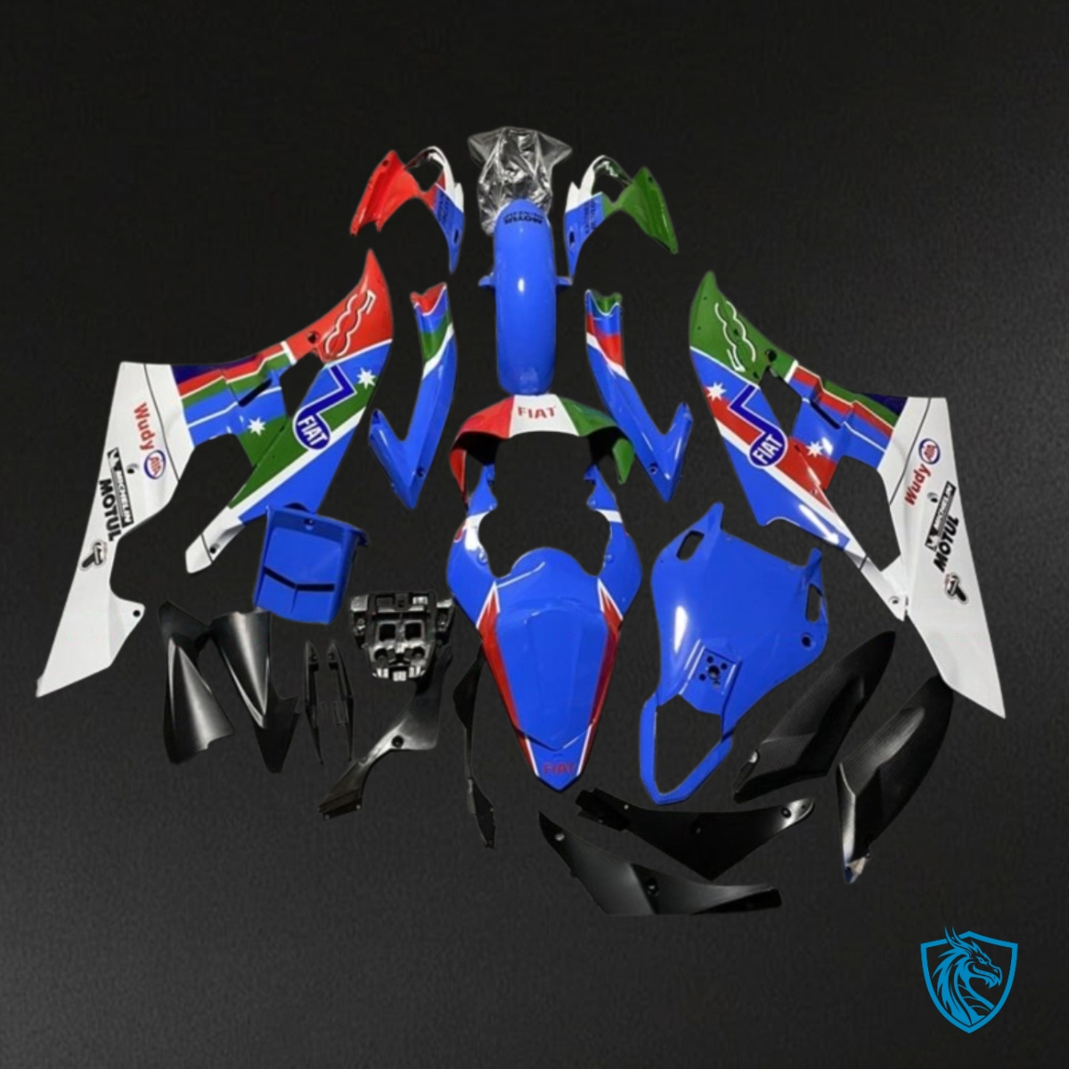 Yamaha YZF R6 (2008-2016) Blue, Red & Green - MERGEment Motorcycle Fairings Kit