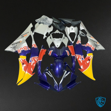 Yamaha YZF R6 (2008-2016) Blue, Yellow & Gray Red Bull Fairings Kit | ABS Bodywork