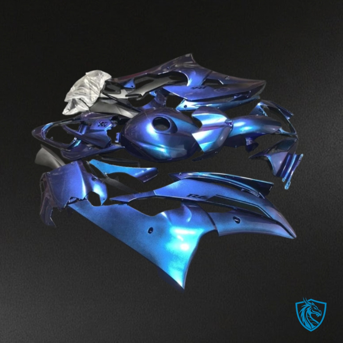 Yamaha YZF R6 (2008-2016) Chameleon Glossy Blue - MERGEment Motorcycle Fairings Kit