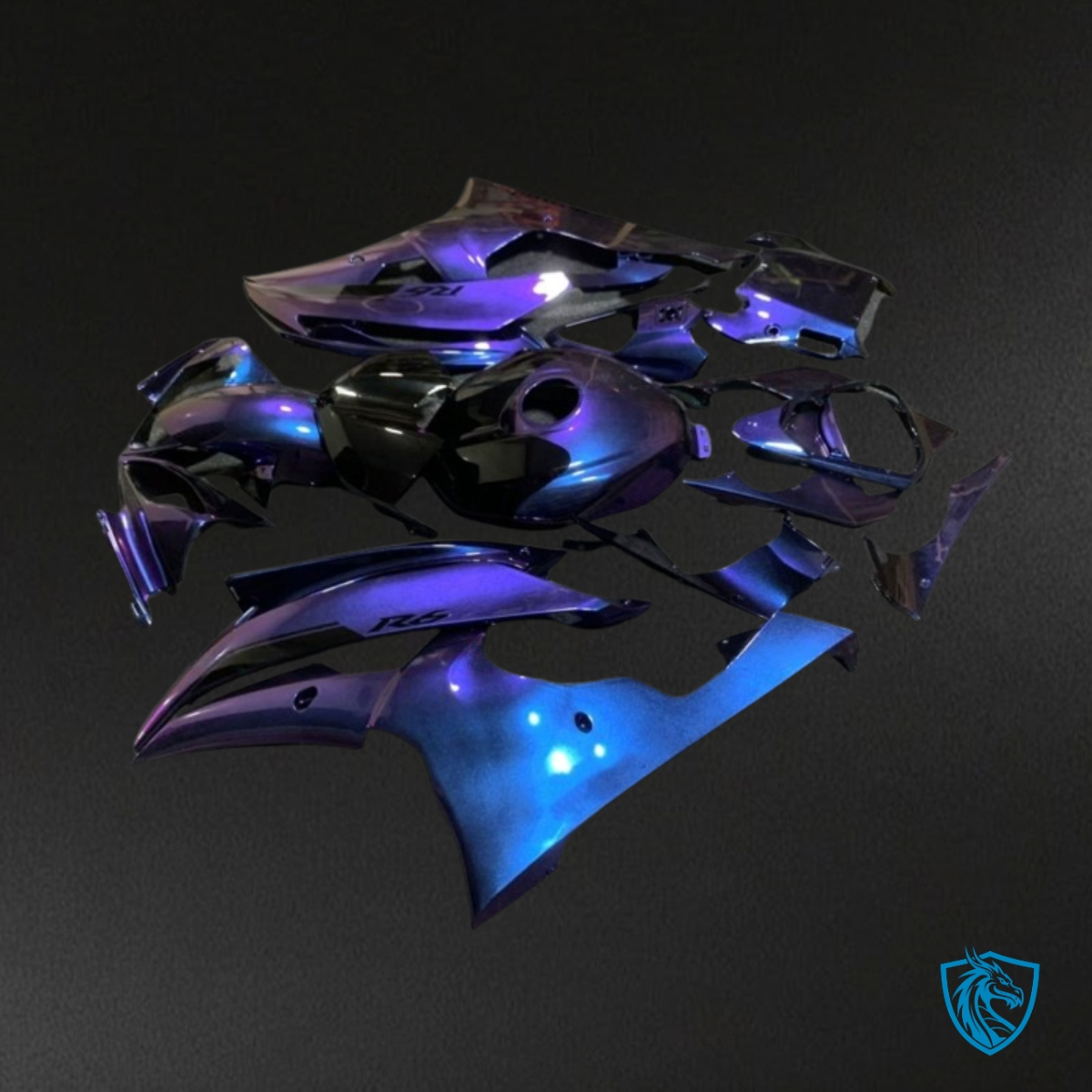 Yamaha YZF R6 (2008-2016) Chameleon Effect Glossy Blue - Custom ABS Fairing Kit