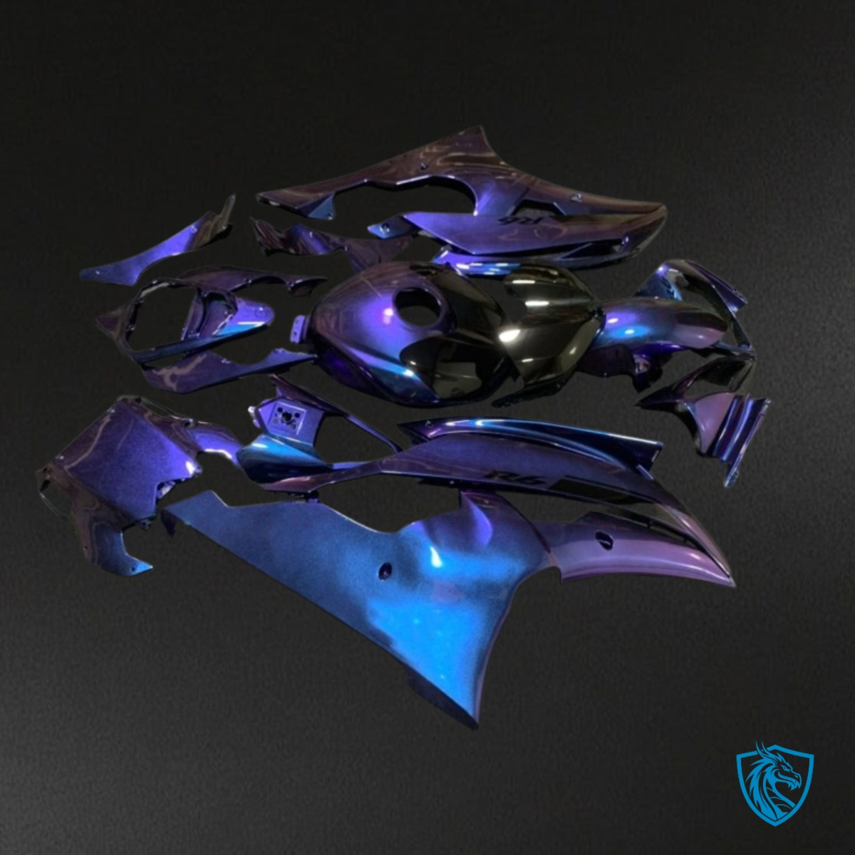 Yamaha YZF R6 (2008-2016) Chameleon Effect Glossy Blue - Custom ABS Fairing Kit
