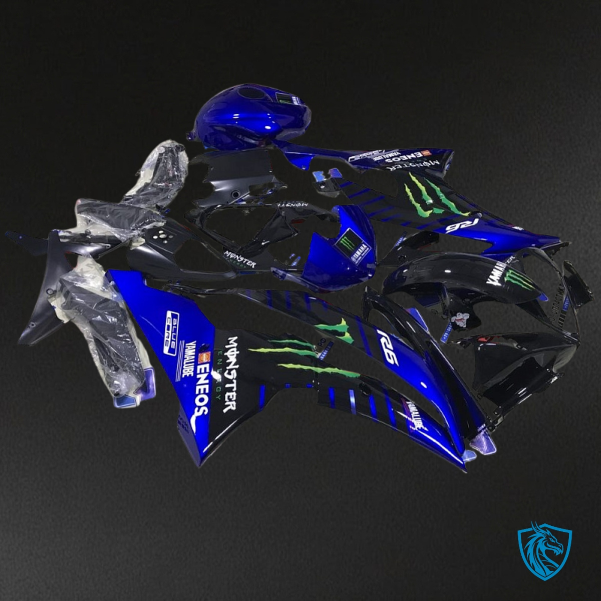 Yamaha YZF R6 (2008-2016) Blue Monster Fairings Kit | ABS Bodywork
