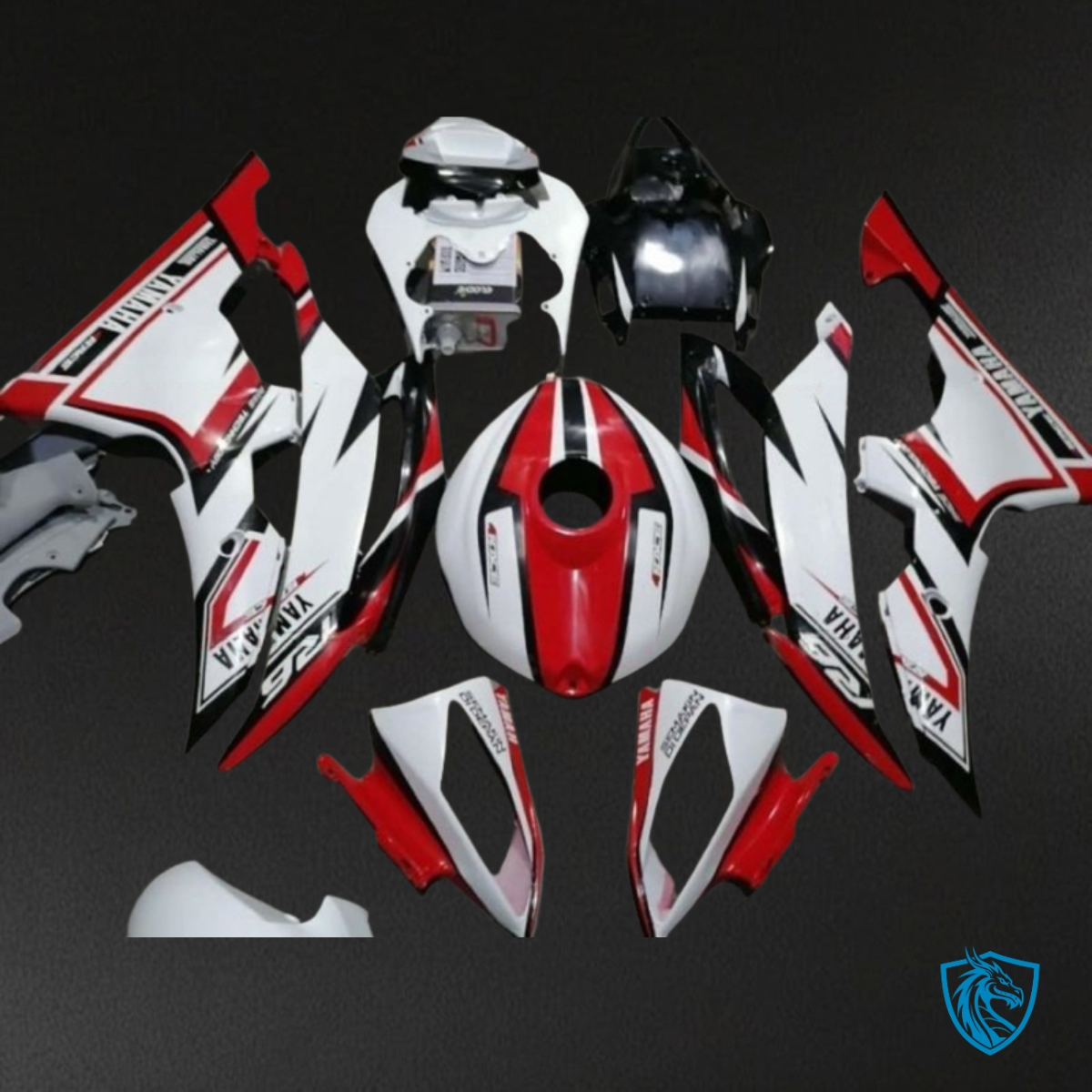 Yamaha YZF R6 (2008-2016) Red, White & Black Fairings Kit | ABS Bodywork