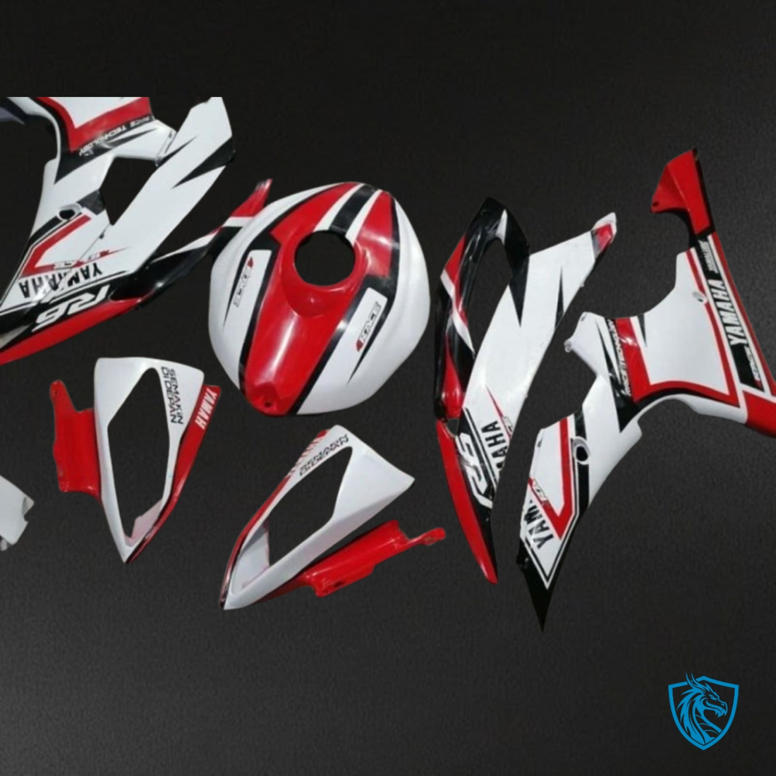 Yamaha YZF R6 (2008-2016) Red, White & Black Fairings Kit | ABS Bodywork