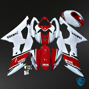 Yamaha YZF R6 (2008-2016) Red & White Fairing Kit - Aftermarket ABS Bodywork