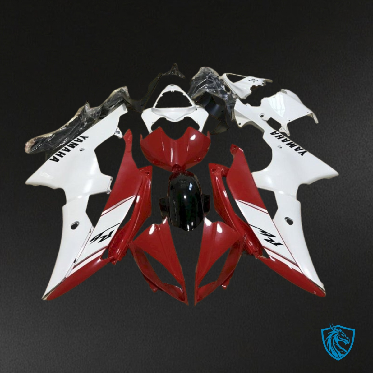 Yamaha YZF R6 (2008-2016) Red & White - MERGEment Motorcycle Fairings Kit