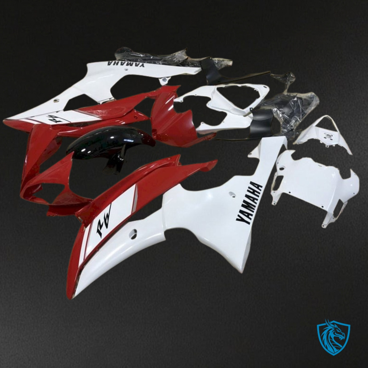 Yamaha YZF R6 (2008-2016) Red & White - MERGEment Motorcycle Fairings Kit