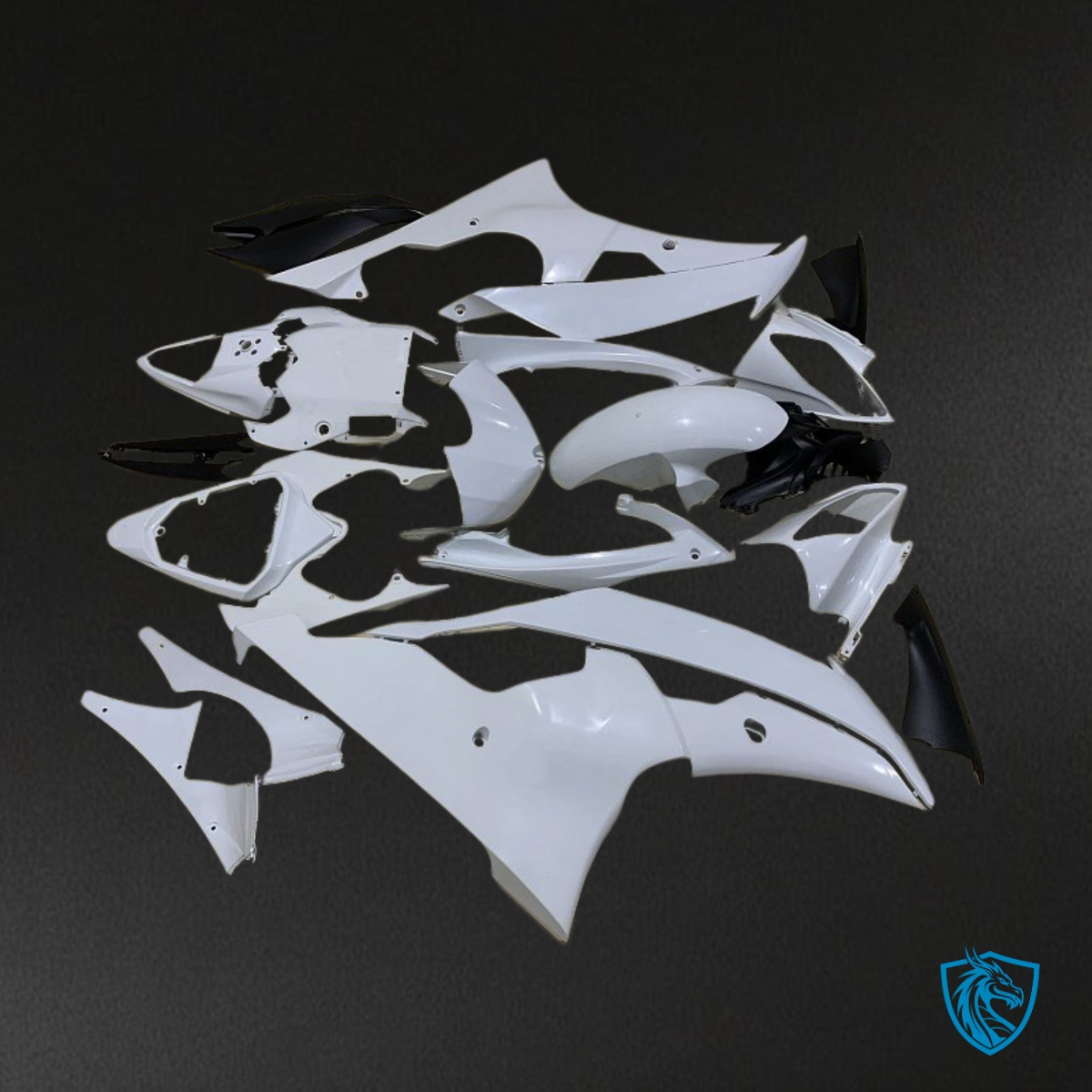 Yamaha YZF R6 (2008-2016) Gloss White Fairing Kit - Aftermarket ABS Bodywork