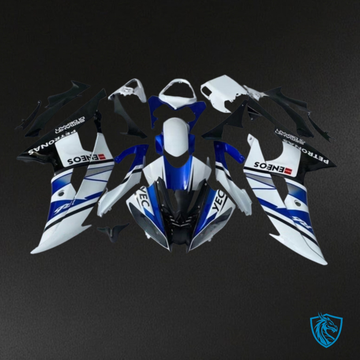 Yamaha YZF R6 (2008-2016) White, Blue & Black - Custom ABS Fairing Kit