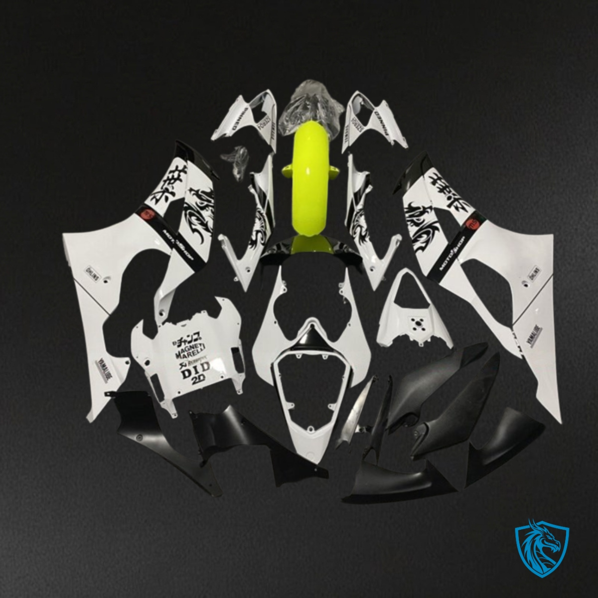 Yamaha YZF R6 (2008-2016) White, Black & Yellow Fairings Kit | ABS Bodywork